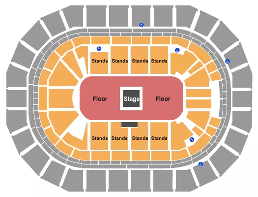 ENDSTAGE GA FLOOR 3 Seating Map Seating Chart