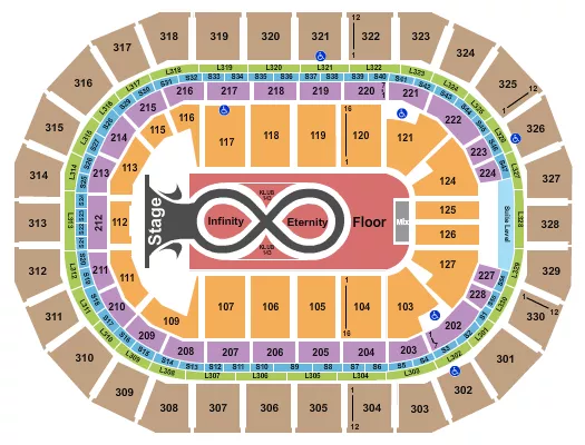 KATY PERRY 2 Seating Map Seating Chart