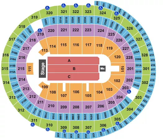 ENDSTAGE 5 Seating Map Seating Chart
