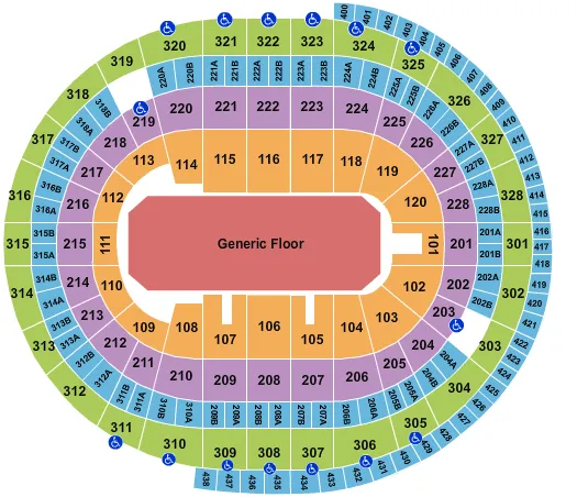 GENERIC FLOOR Seating Map Seating Chart