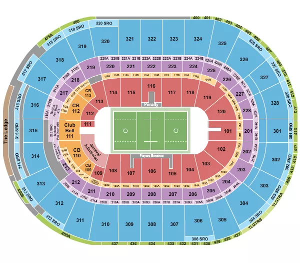 LACROSSE Seating Map Seating Chart