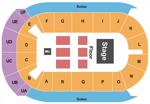 CO OP PLACE ENDSTAGE RESERVED Seating Map Seating Chart