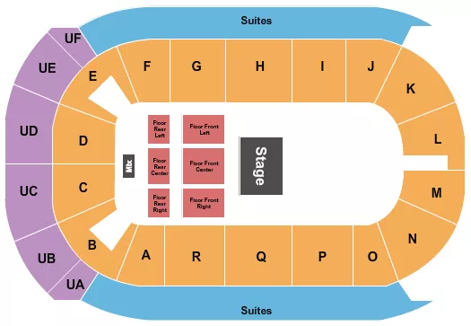 CO OP PLACE HALF HOUSE Seating Map Seating Chart