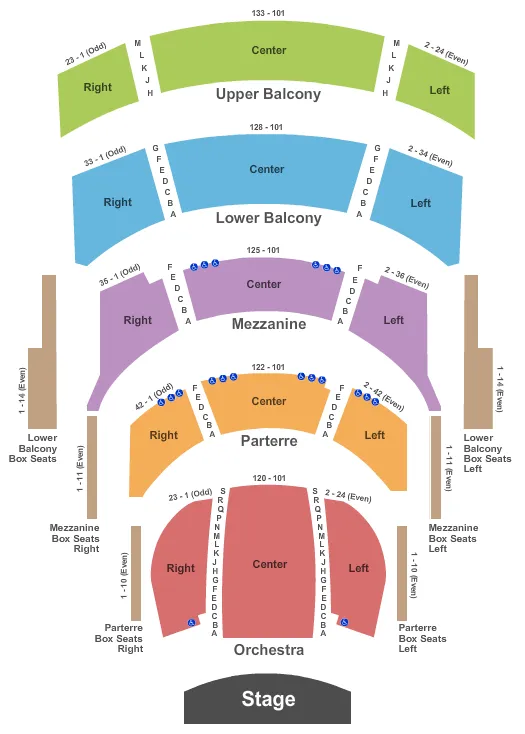ENDSTAGE 2 Seating Map Seating Chart