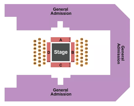 BOXING 2 Seating Map Seating Chart