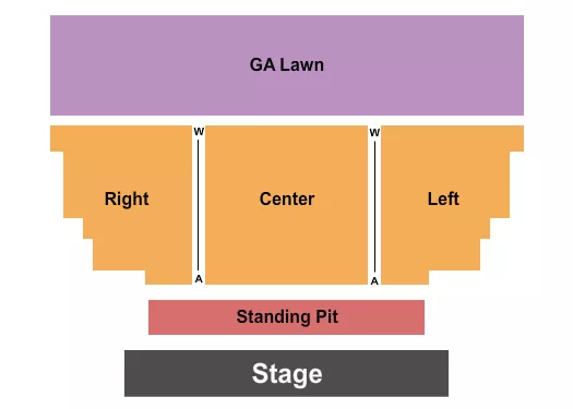 ENDSTAGE SRO Seating Map Seating Chart