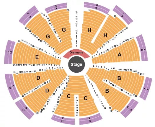 FULL HOUSE Seating Map Seating Chart