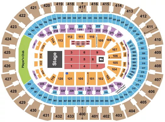 ANDREA BOCELLI Seating Map Seating Chart