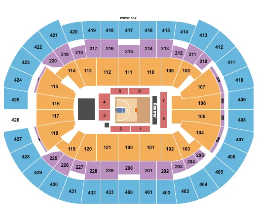 BIG3 BASKETBALL Seating Map Seating Chart