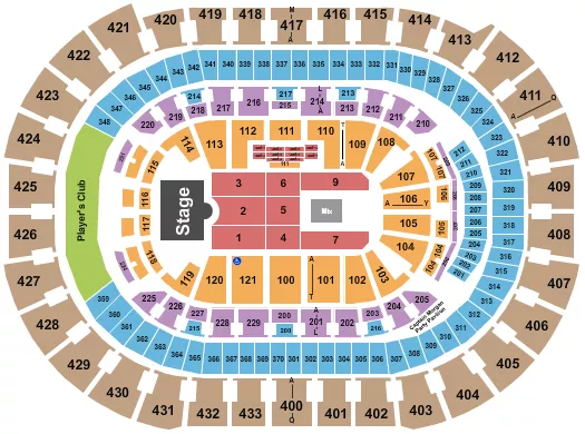 ENDSTAGE 6 Seating Map Seating Chart
