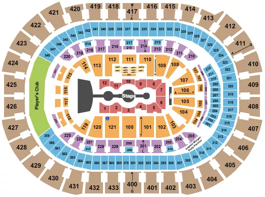 GRACIE ABRAMS 2 Seating Map Seating Chart