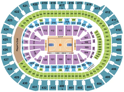 HARLEM GLOBETROTTERS Seating Map Seating Chart
