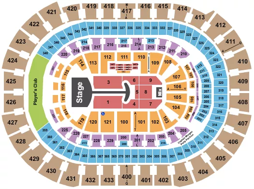 LADY GAGA 2025 Seating Map Seating Chart