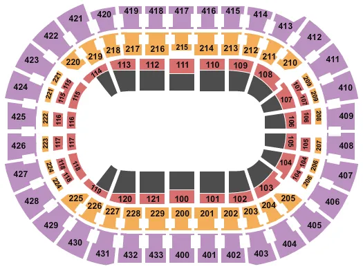 MONSTER JAM 2 Seating Map Seating Chart
