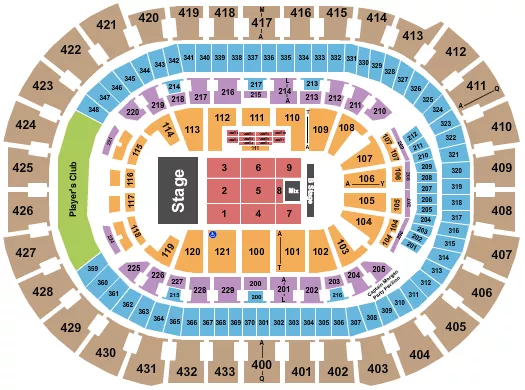 RICARDO ARJONA Seating Map Seating Chart
