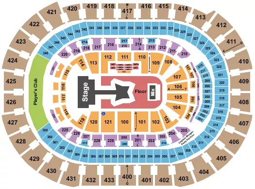 TOMORROW X TOGETHER Seating Map Seating Chart