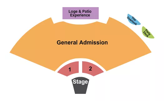 ENDSTAGE GA 2 Seating Map Seating Chart