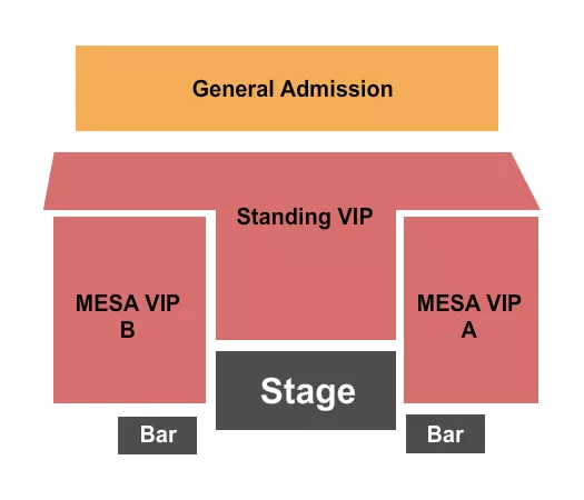 ENDSTAGE Seating Map Seating Chart