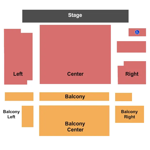END STAGE Seating Map Seating Chart