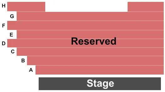 CARRIAGE HOUSE THEATRE LEXINGTON END STAGE Seating Map Seating Chart