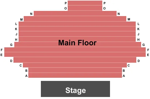 END STAGE Seating Map Seating Chart