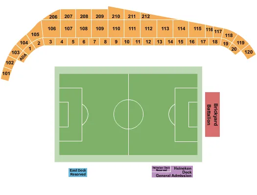 SOCCER Seating Map Seating Chart