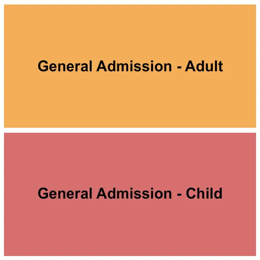 CARSON PARK WI GA ADULT GA CHILD Seating Map Seating Chart