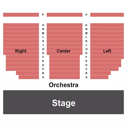 CARTERET PERFORMING ARTS EVENT CENTER ENDSTAGE 2 Seating Map Seating Chart