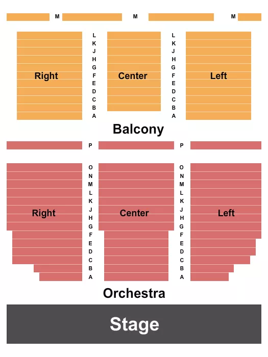 CARTERET PERFORMING ARTS EVENT CENTER ENDSTAGE 3 Seating Map Seating Chart