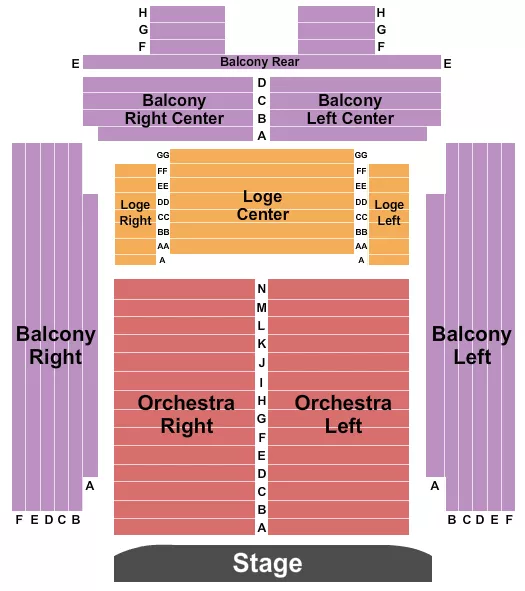 ENDSTAGE 3 Seating Map Seating Chart