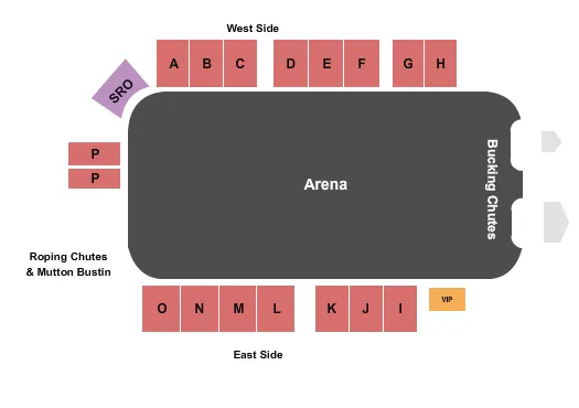 ELIZABETH RODEO Seating Map Seating Chart