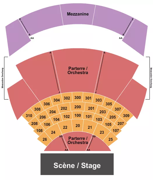 CASINO DU LAC LEAMY ENDSTAGE 2 TABLES Seating Map Seating Chart