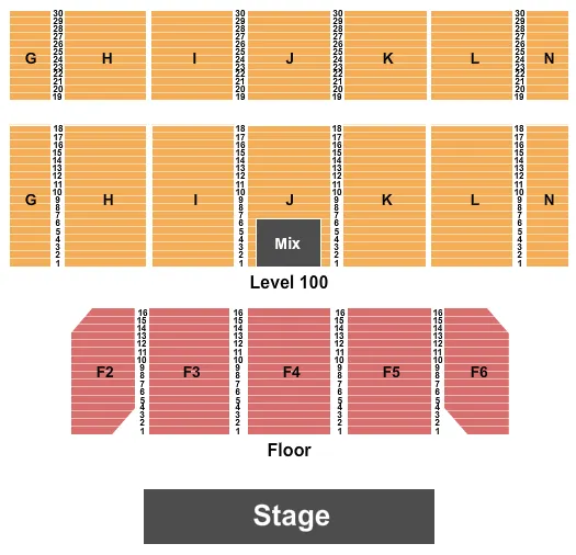 ENDSTAGE 3 Seating Map Seating Chart