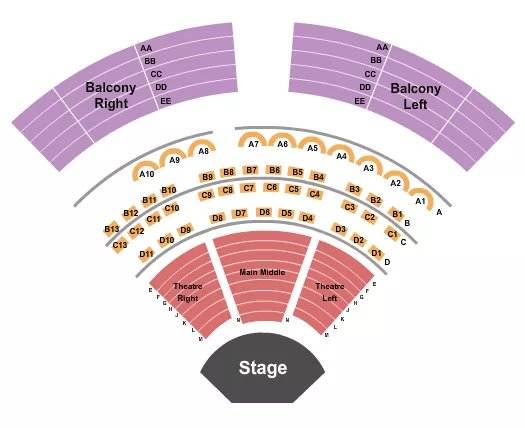 ENDSTAGE 2 Seating Map Seating Chart