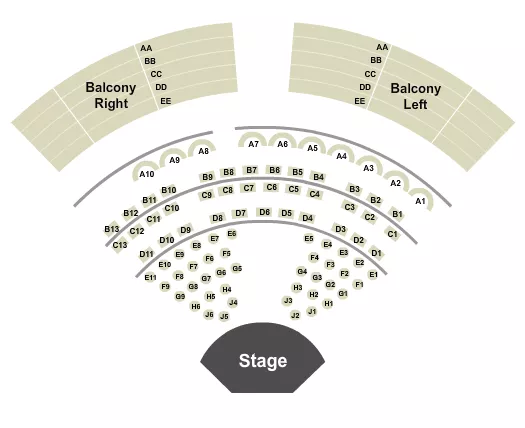 ENDSTAGE SPLIT FLOOR Seating Map Seating Chart
