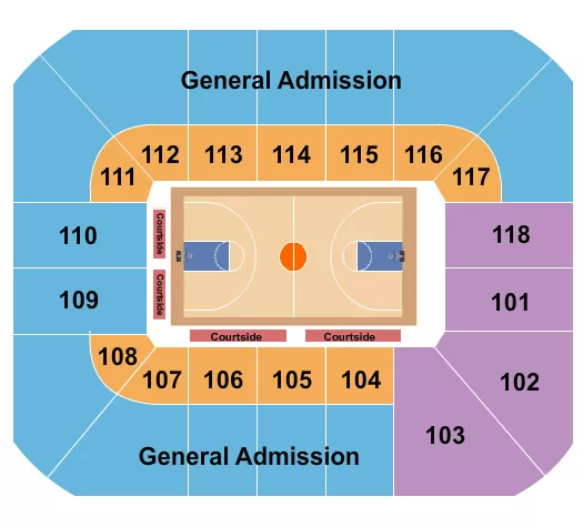 BASKETBALL WOMEN Seating Map Seating Chart