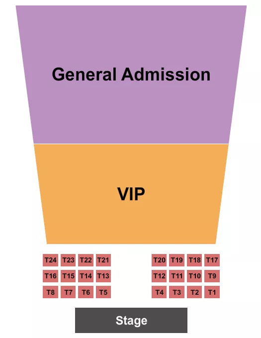 GA VIP TABLE Seating Map Seating Chart