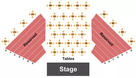 ENDSTAGE TABLES 2 Seating Map Seating Chart