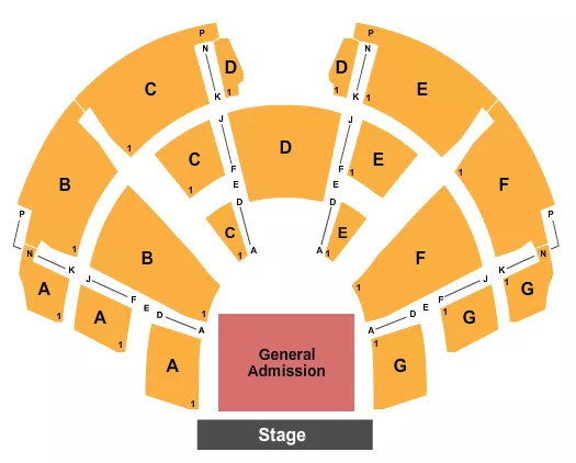 ENDSTAGE GA FLR Seating Map Seating Chart