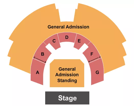 FULL GA RESERVED Seating Map Seating Chart