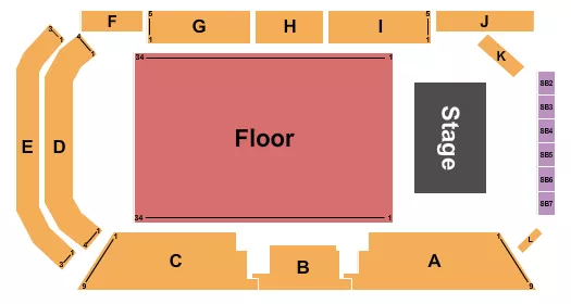 ENDSTAGE Seating Map Seating Chart