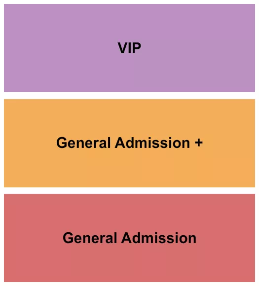 GA GA PLUS VIP Seating Map Seating Chart