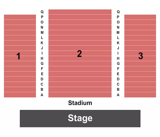 ENDSTAGE STADIUM ONLY Seating Map Seating Chart