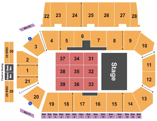ENDSTAGE 3 Seating Map Seating Chart