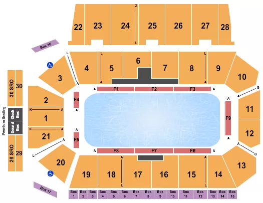 STARS ON ICE 2 Seating Map Seating Chart