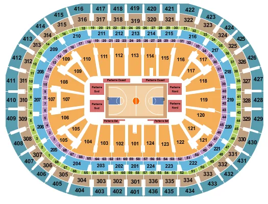 BASKETBALL 2 Seating Map Seating Chart