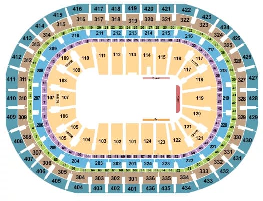 CIRQUE CRYSTAL 2 Seating Map Seating Chart