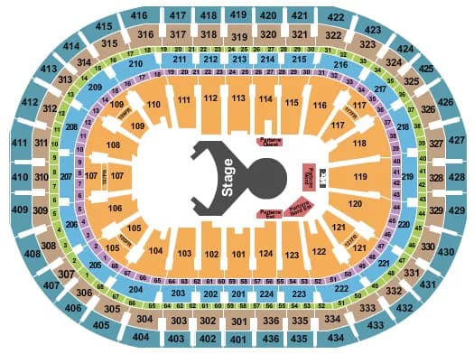 CIRQUE OVO Seating Map Seating Chart