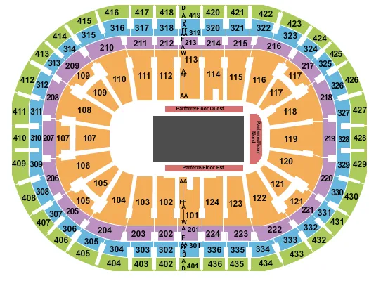 DISNEY ON ICE 2 Seating Map Seating Chart