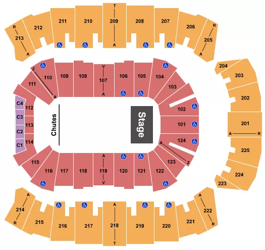 RODEO 2 Seating Map Seating Chart